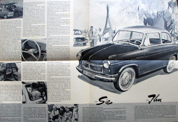 Lloyd Alexander Modelprogram 1958 Carbrochure (10169)